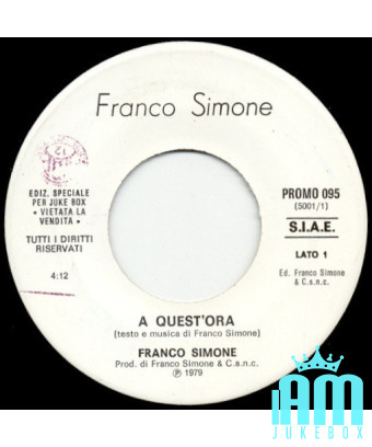 At This Hour Get Up And Boogie [Franco Simone,...] – Vinyl 7", 45 RPM, Jukebox [product.brand] 1 - Shop I'm Jukebox 