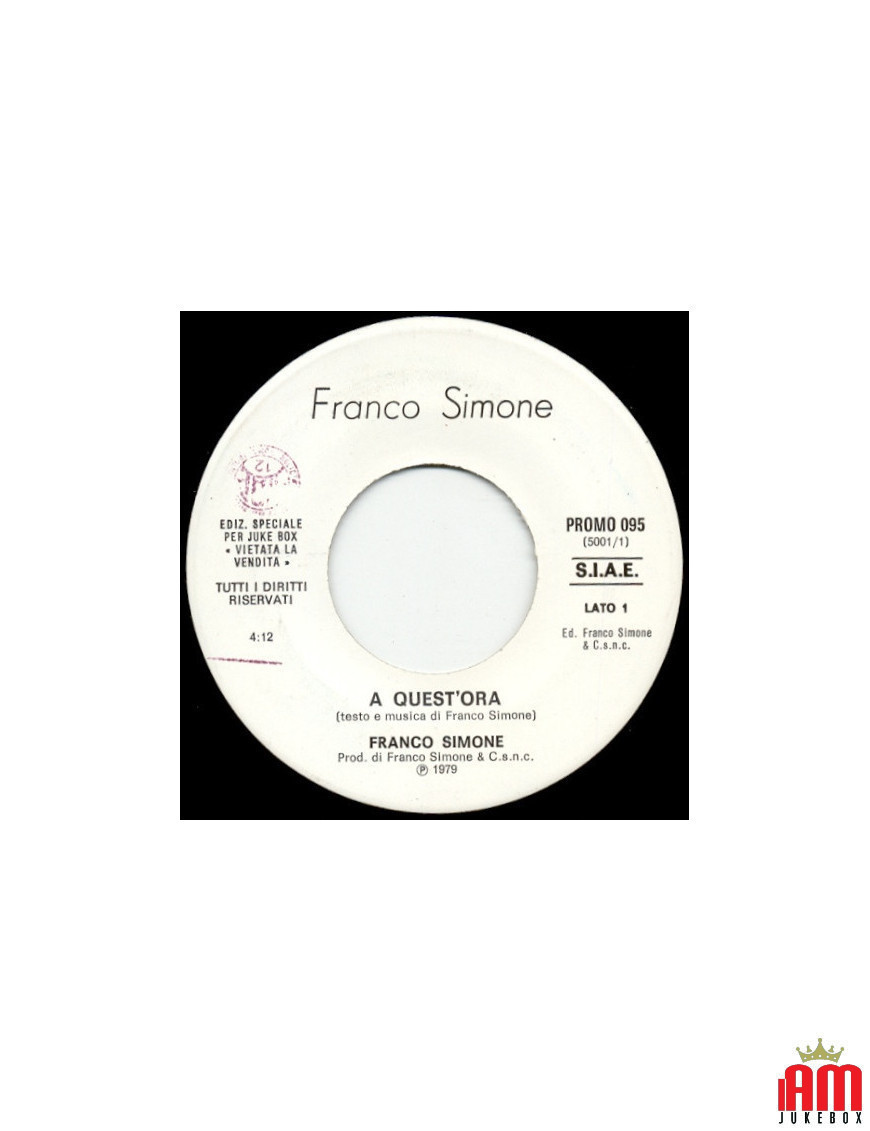 À cette heure, lève-toi et boogie [Franco Simone,...] - Vinyl 7", 45 RPM, Jukebox [product.brand] 1 - Shop I'm Jukebox 