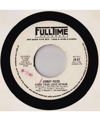 First True Love Affair Funky Be Bop [Jimmy Ross,...] - Vinyle 7", 45 RPM, Jukebox, Stéréo [product.brand] 1 - Shop I'm Jukebox 