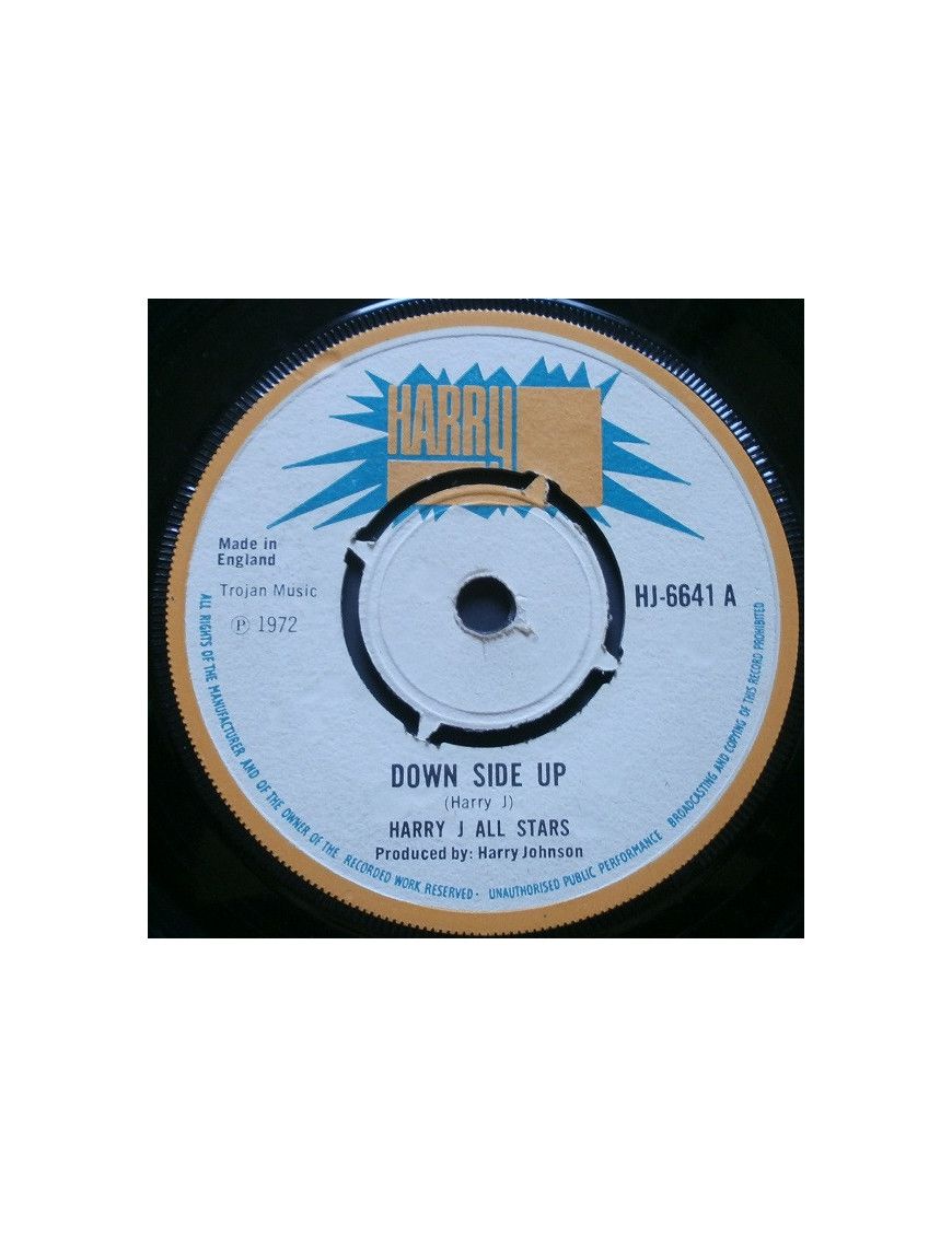 Down Side Up [Harry J. All Stars] – Vinyl 7", 45 RPM, Single [product.brand] 1 - Shop I'm Jukebox 