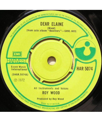 Dear Elaine [Roy Wood] - Vinyl 7", Single, 45 RPM [product.brand] 1 - Shop I'm Jukebox 