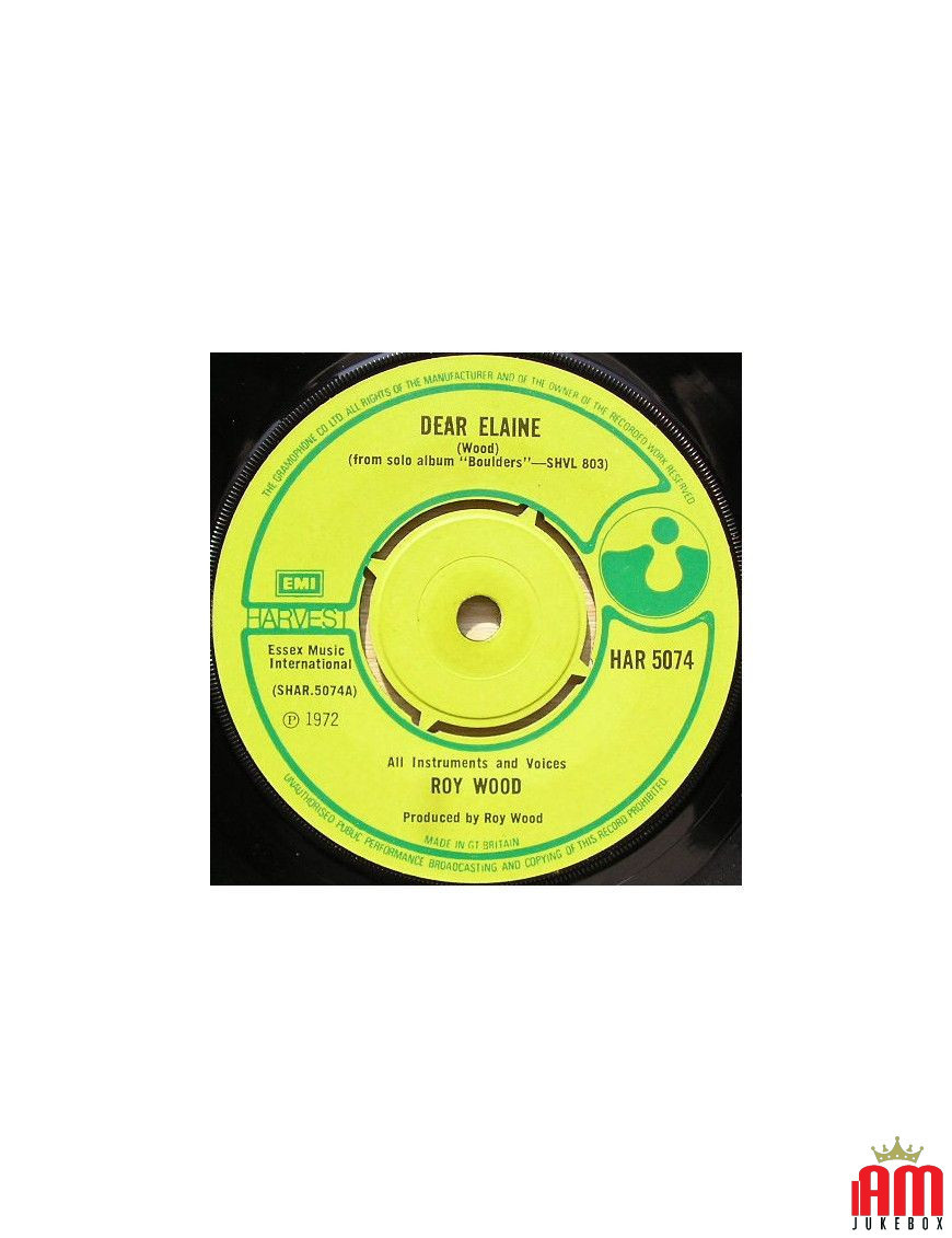 Chère Elaine [Roy Wood] - Vinyle 7", Single, 45 RPM [product.brand] 1 - Shop I'm Jukebox 