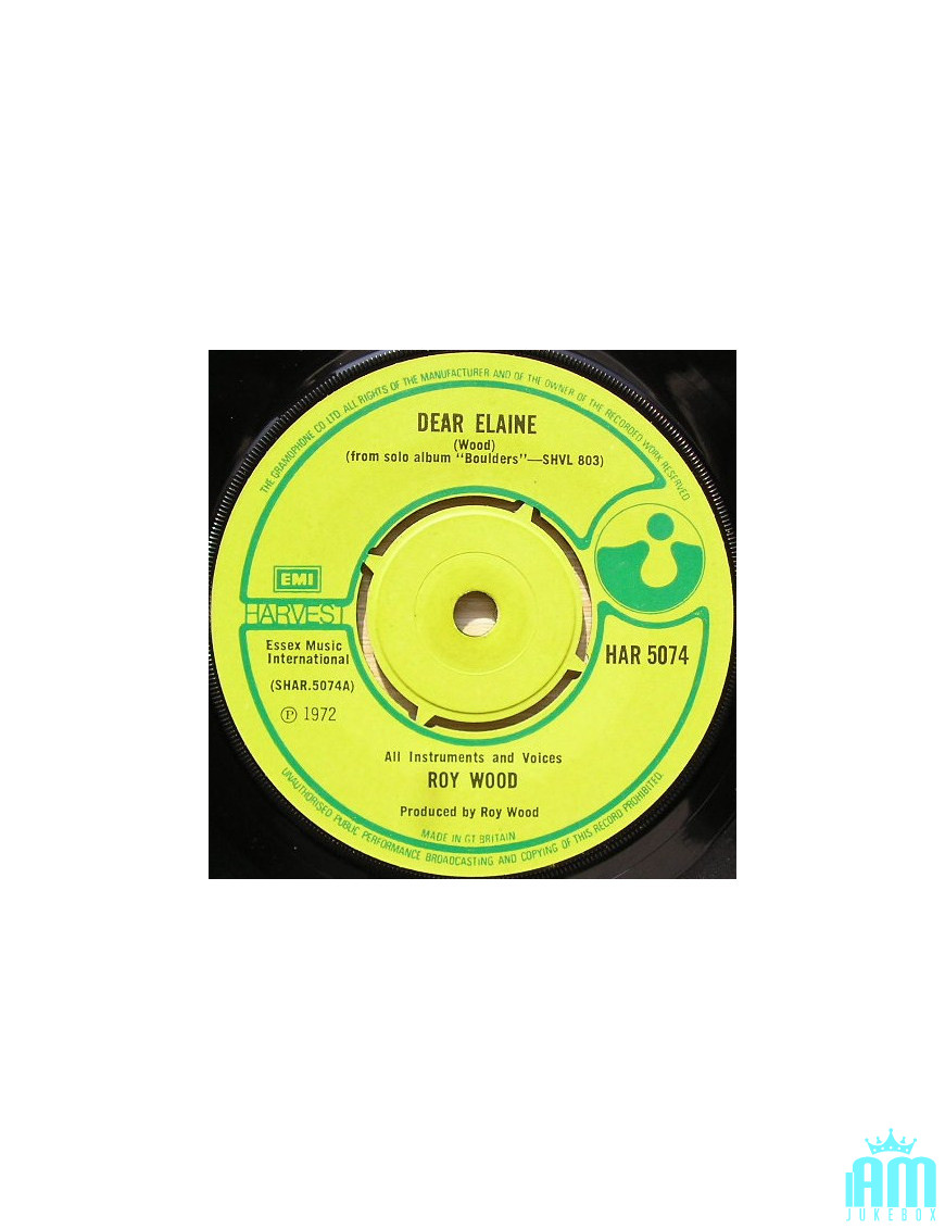 Dear Elaine [Roy Wood] - Vinyl 7", Single, 45 RPM [product.brand] 1 - Shop I'm Jukebox 