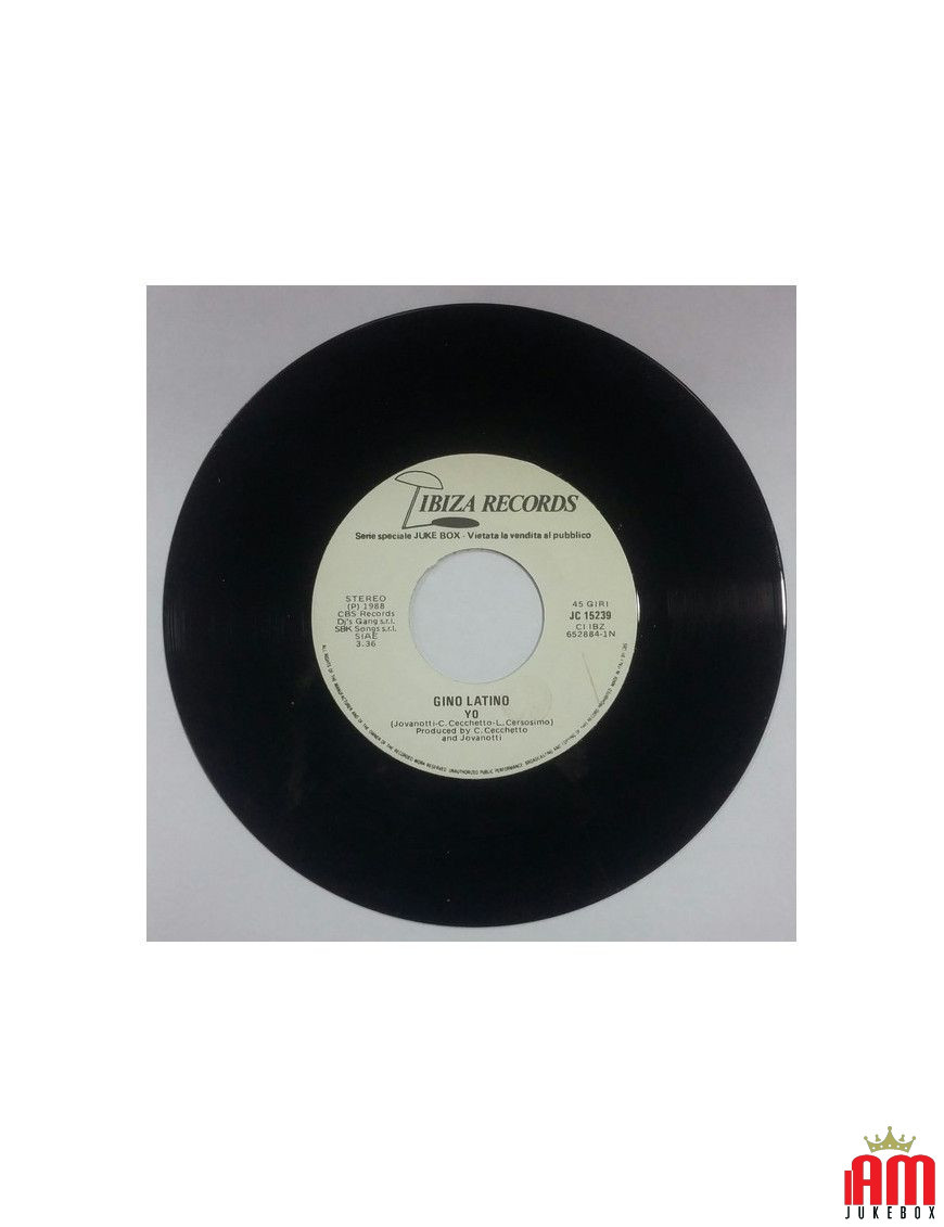 Yo Riding On A Train [Gino Latino,...] - Vinyle 7", 45 RPM, Jukebox [product.brand] 1 - Shop I'm Jukebox 