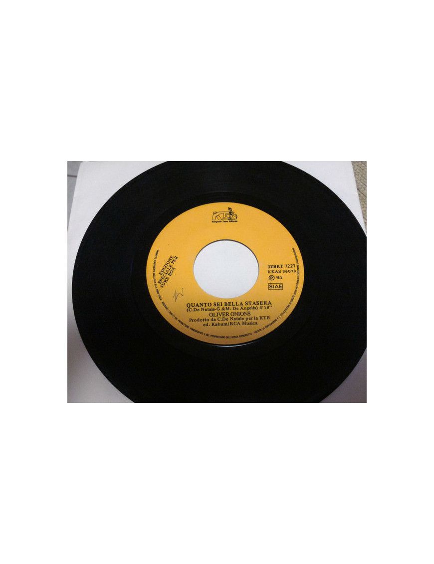 Quanto Sei Bella Tonight The Melody Plays [Oliver Onions,...] - Vinyl 7", 45 RPM, Single, Jukebox [product.brand] 1 - Shop I'm J