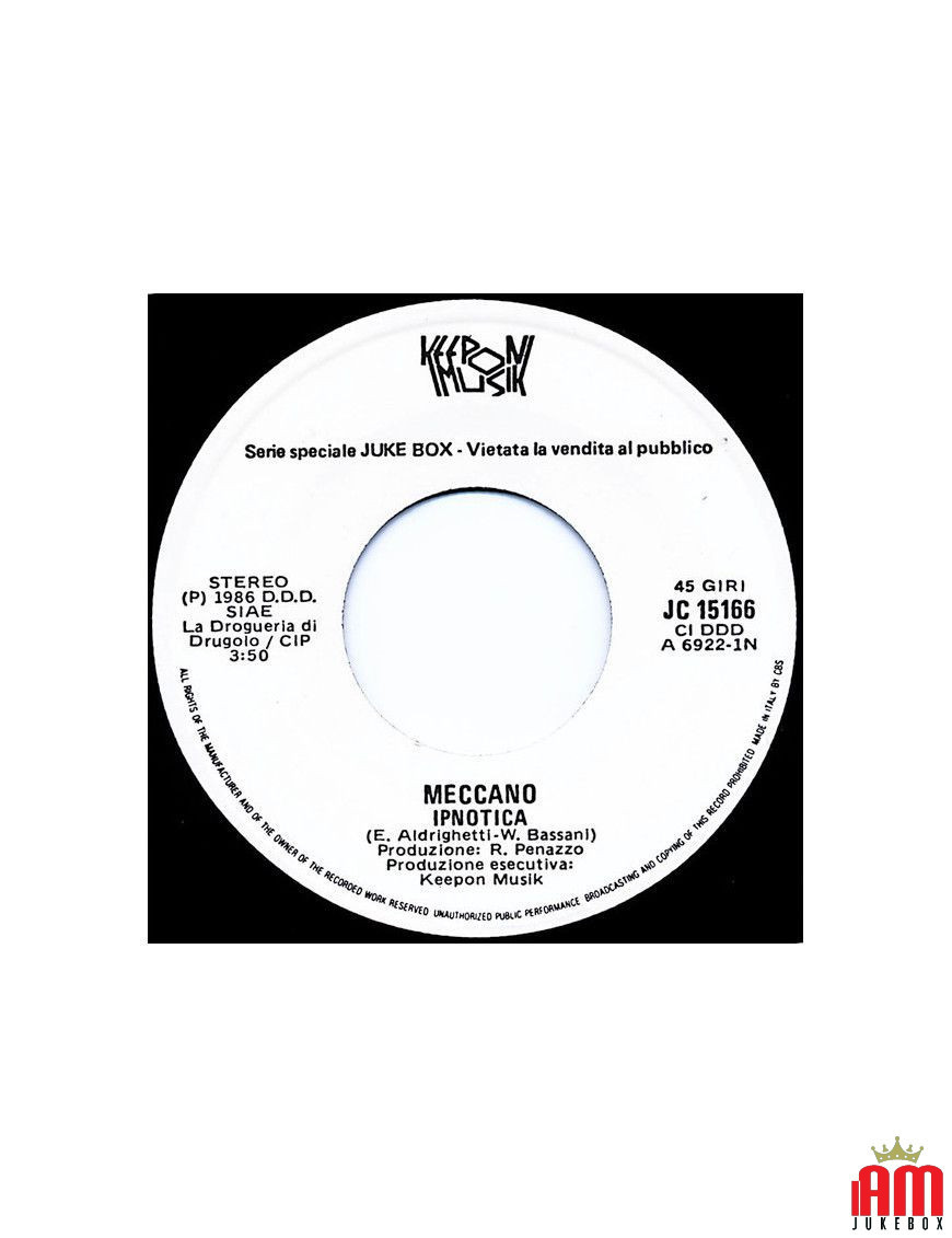 Hypnotic Now You [Meccano (3),...] - Vinyl 7", 45 RPM, Jukebox [product.brand] 1 - Shop I'm Jukebox 