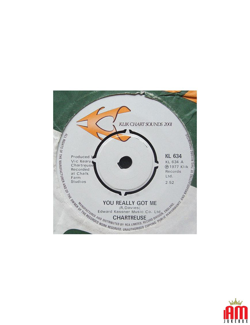 You Really Got Me [Chartreuse (2)] - Vinyl 7", Single, 45 RPM [product.brand] 1 - Shop I'm Jukebox 