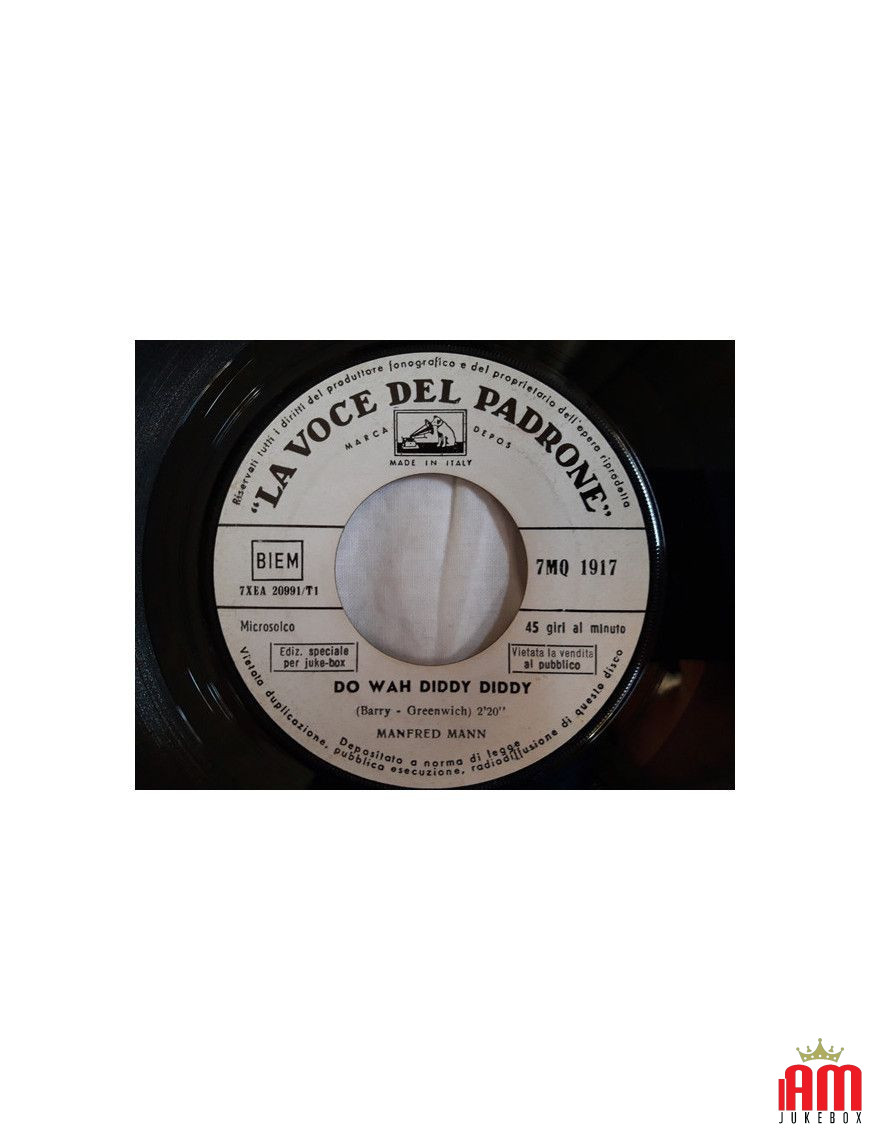 Do Wah Diddy Diddy [Manfred Mann] - Vinyl 7", 45 RPM, Jukebox [product.brand] 1 - Shop I'm Jukebox 