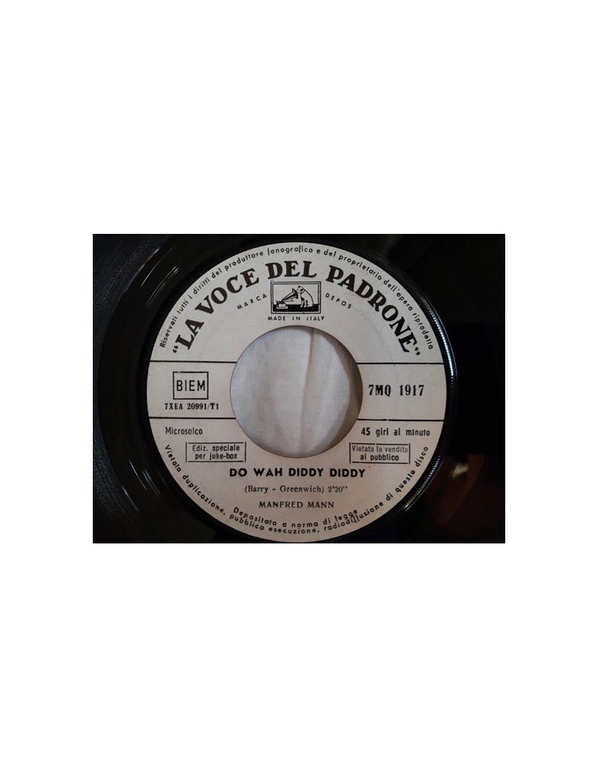 Do Wah Diddy Diddy [Manfred Mann] - Vinyle 7", 45 tours, Jukebox [product.brand] 1 - Shop I'm Jukebox 