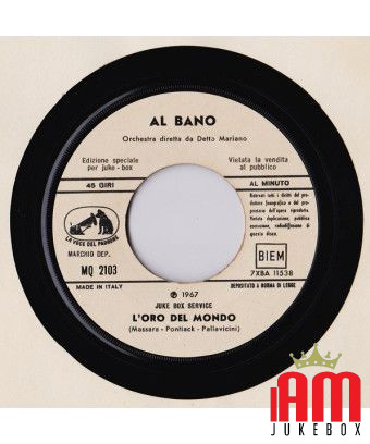 Das Gold der Welt [Al Bano Carrisi] – Vinyl 7", 45 RPM, Jukebox [product.brand] 1 - Shop I'm Jukebox 