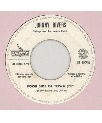 Poor Side Of Town [Johnny Rivers] – Vinyl 7", 45 RPM, Jukebox [product.brand] 1 - Shop I'm Jukebox 