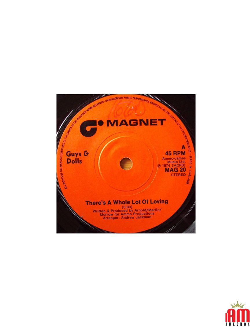 There's A Whole Lot Of Loving [Guys 'n Dolls] – Vinyl 7", 45 RPM [product.brand] 1 - Shop I'm Jukebox 