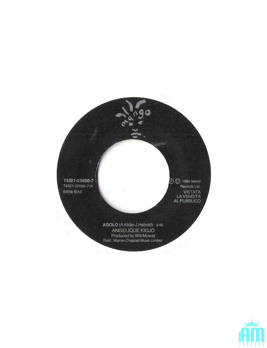Agolo Look Who's Talking [Angélique Kidjo,...] - Vinyl 7", 45 RPM, Promo [product.brand] 1 - Shop I'm Jukebox 