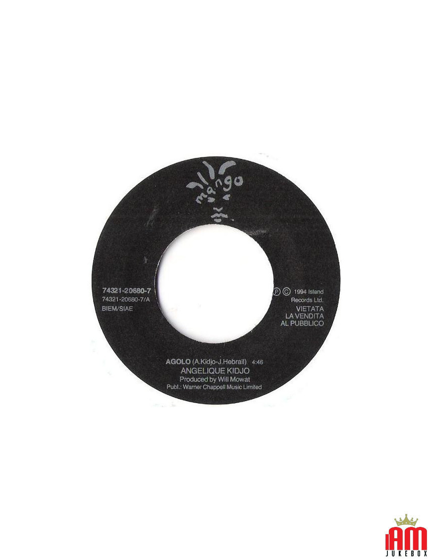 Agolo Look Who's Talking [Angélique Kidjo,...] – Vinyl 7", 45 RPM, Promo [product.brand] 1 - Shop I'm Jukebox 