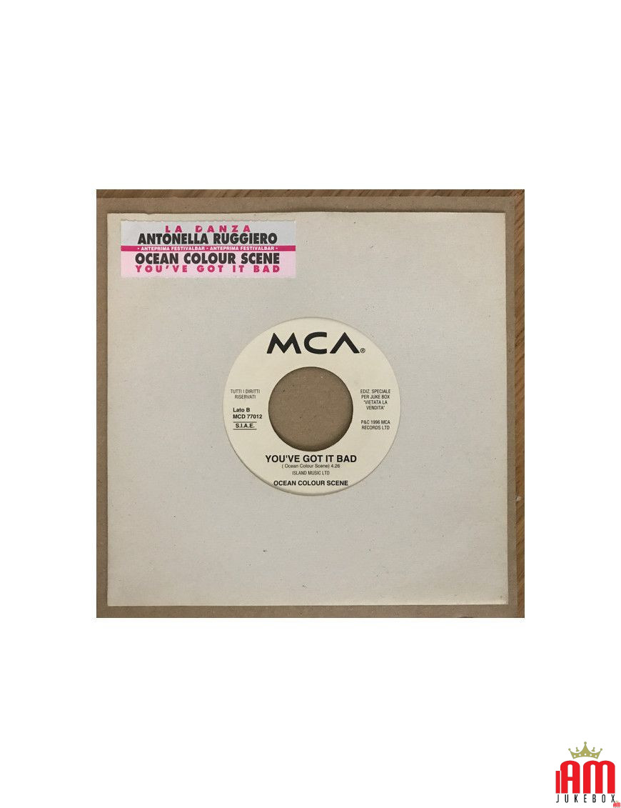 La Danza You've Got It Bad [Antonella Ruggiero,...] - Vinyl 7", 45 RPM, Jukebox [product.brand] 1 - Shop I'm Jukebox 