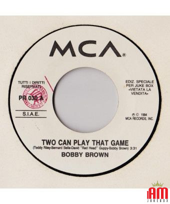 Two Can Play That Game Spirit Inside [Bobby Brown,...] - Vinyle 7", 45 RPM, Jukebox [product.brand] 1 - Shop I'm Jukebox 