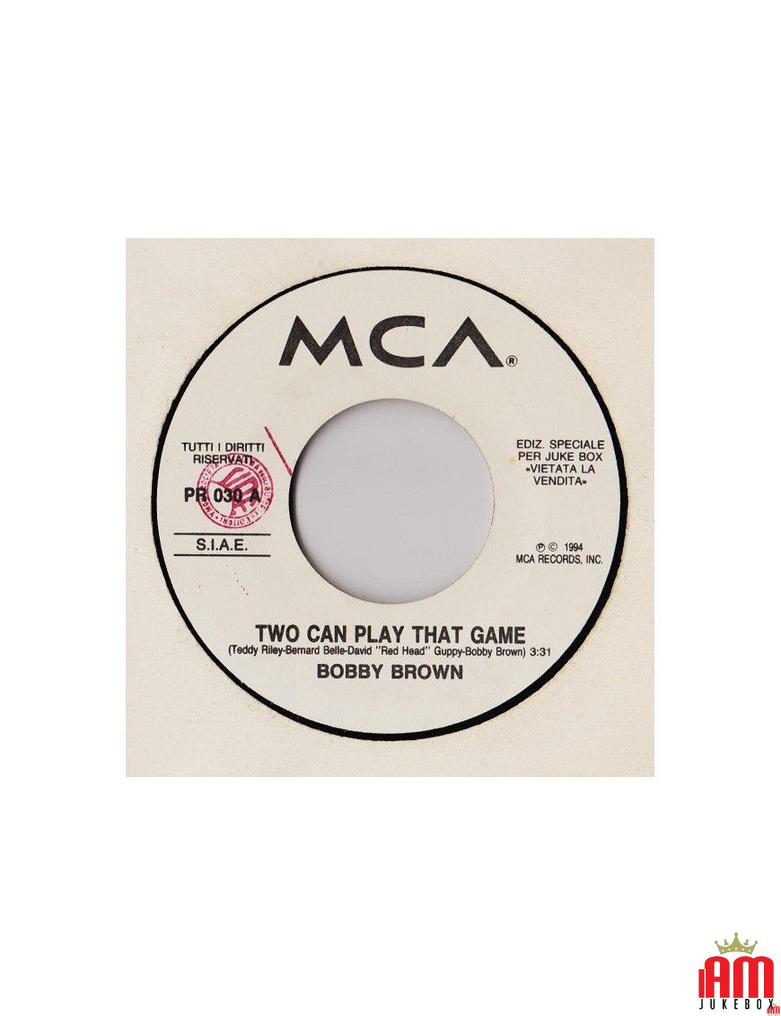 Two Can Play That Game   Spirit Inside  [Bobby Brown,...] - Vinyl 7", 45 RPM, Jukebox