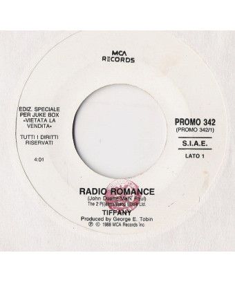 Radio Romance Don't Hold Out [Tiffany,...] - Vinyl 7", 45 RPM, Jukebox [product.brand] 1 - Shop I'm Jukebox 