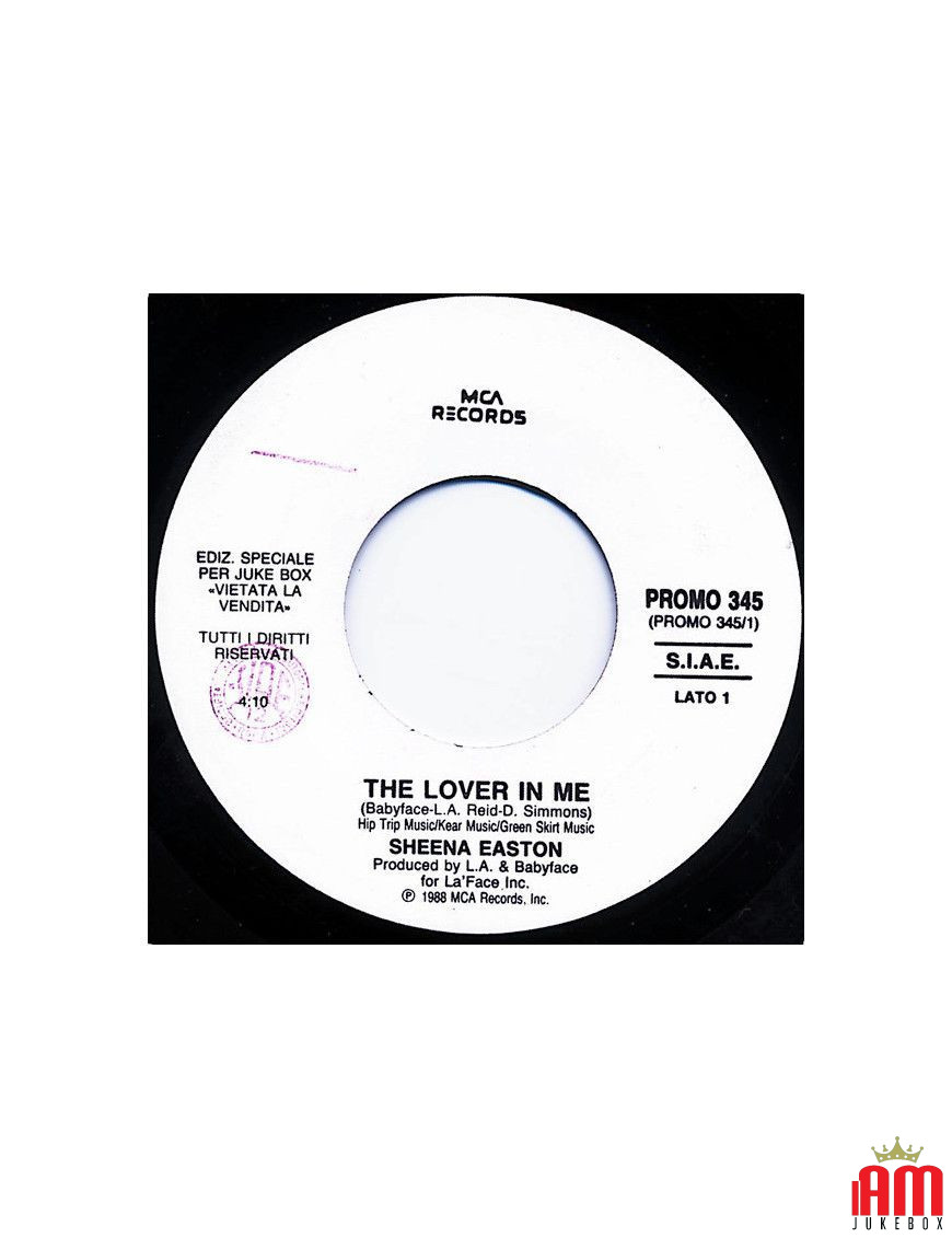 The Lover In Me Orinoco Flow [Sheena Easton,...] - Vinyle 7", 45 RPM, Jukebox [product.brand] 1 - Shop I'm Jukebox 