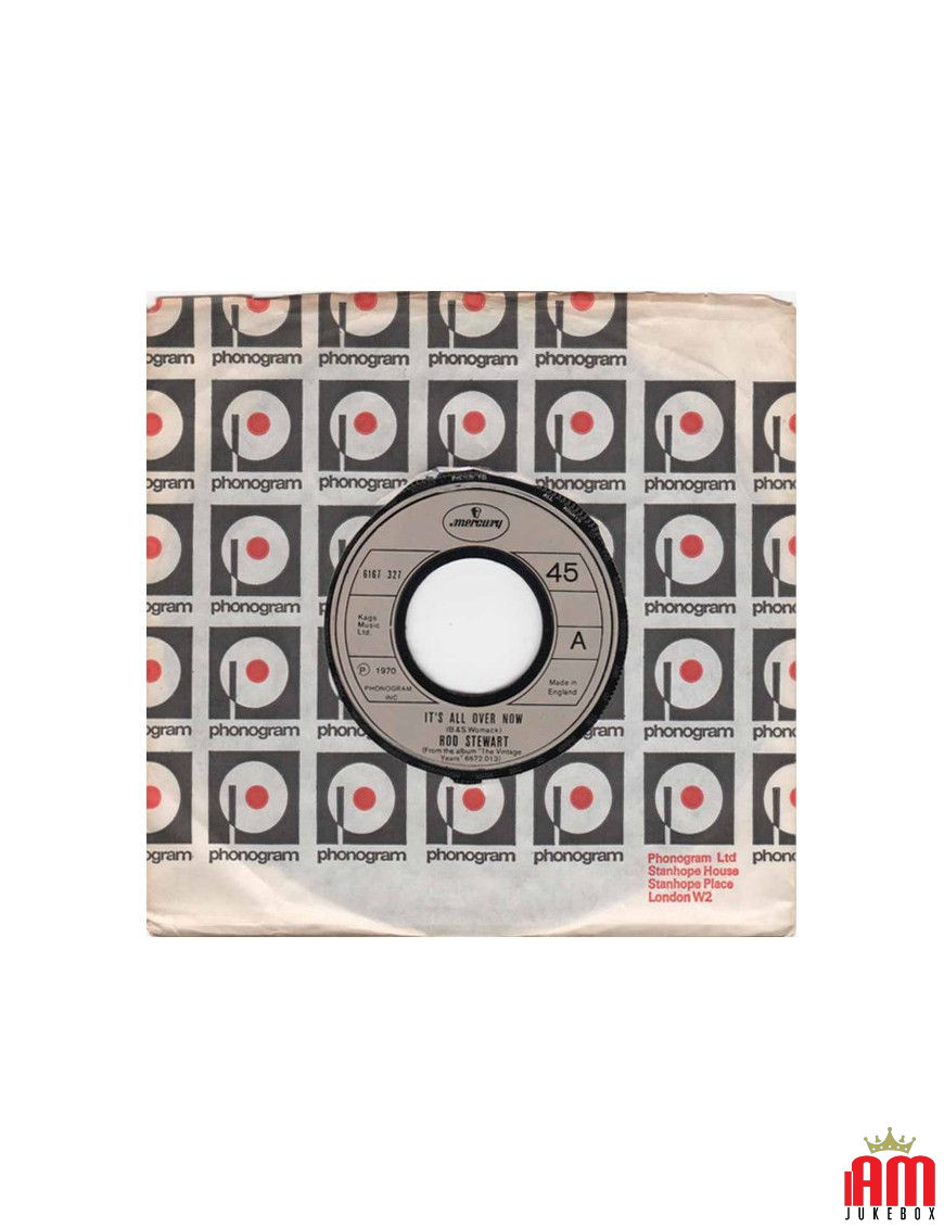 It's All Over Now [Rod Stewart] - Vinyl 7", 45 RPM, Single [product.brand] 1 - Shop I'm Jukebox 