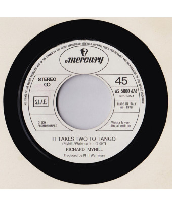 It Takes Two To Tango [Richard Myhill] – Vinyl 7", 45 RPM, Promo [product.brand] 1 - Shop I'm Jukebox 