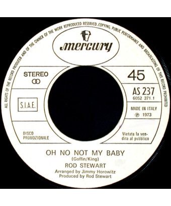 Oh No Not My Baby Caroline [Rod Stewart,...] – Vinyl 7", 45 RPM, Promo [product.brand] 1 - Shop I'm Jukebox 