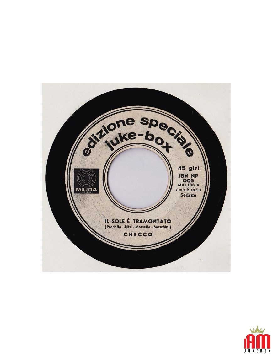 The Sun Has Set I Can't Say (I Love You) [Francesco Marsella,...] - Vinyl 7", 45 RPM, Jukebox [product.brand] 1 - Shop I'm Jukeb