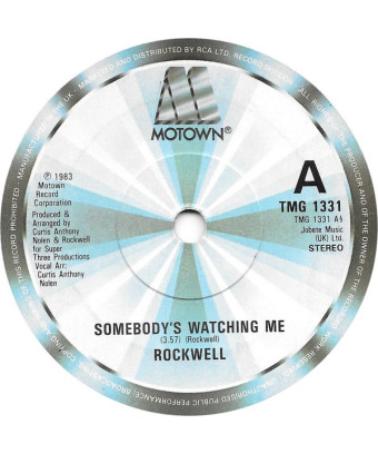 Somebody's Watching Me [Rockwell] – Vinyl 7", 45 RPM, Single [product.brand] 1 - Shop I'm Jukebox 