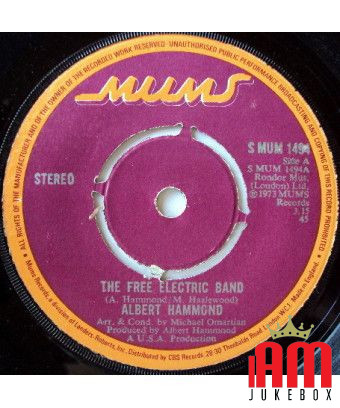 The Free Electric Band [Albert Hammond] - Vinyle 7", 45 tours, Single, Stéréo [product.brand] 1 - Shop I'm Jukebox 