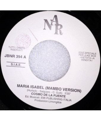 Maria Isabel [Cosmo De La Fuente] - Vinyle 7", 45 TR/MIN, Jukebox [product.brand] 1 - Shop I'm Jukebox 