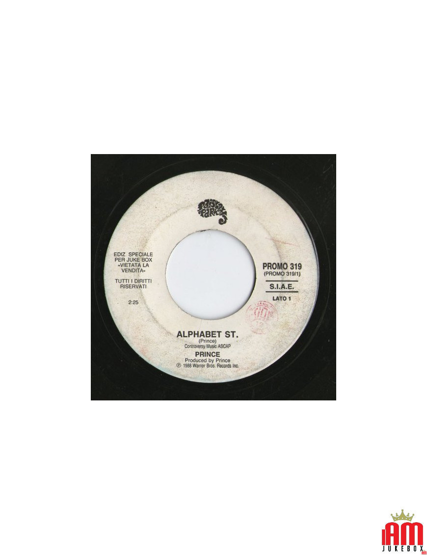 Alphabet St. Divine Emotion [Prince,...] - Vinyl 7", 45 RPM, Jukebox, Promo, Édition Spéciale, Stéréo