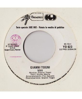 Vivi Eva [Gianni Togni,...] – Vinyl 7", 45 RPM, Jukebox, Stereo [product.brand] 1 - Shop I'm Jukebox 