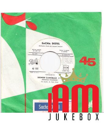 M. Cannibal [Sacha Distel] - Vinyle 7", 45 RPM, Jukebox [product.brand] 1 - Shop I'm Jukebox 