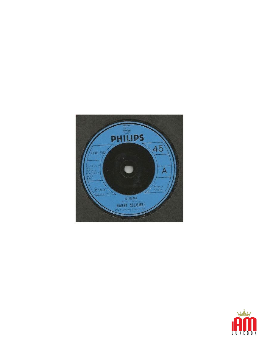 Athena [Harry Secombe] - Vinyl 7", 45 RPM, Single [product.brand] 1 - Shop I'm Jukebox 