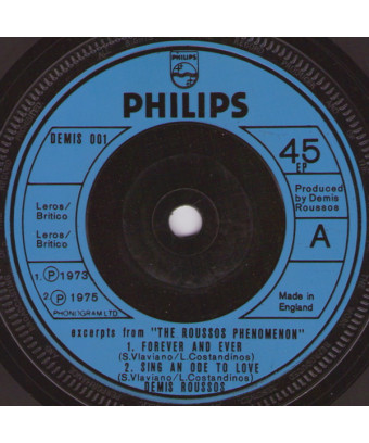 Auszüge aus „The Roussos Phenomenon“ [Demis Roussos] – Vinyl 7“, 45 RPM, EP [product.brand] 1 - Shop I'm Jukebox 