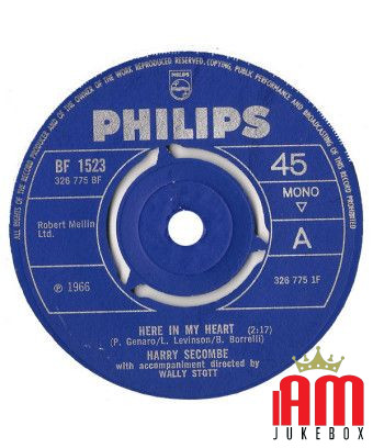 Ici dans mon coeur [Harry Secombe] - Vinyl 7", 45 RPM, Single, Mono [product.brand] 1 - Shop I'm Jukebox 