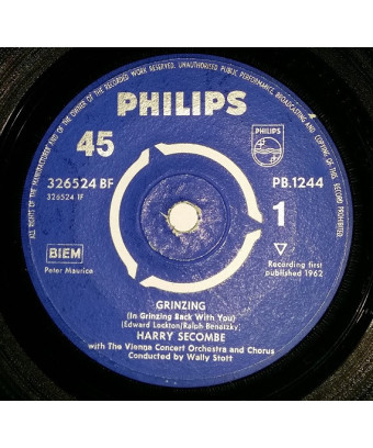 Grinzing [Harry Secombe] – Vinyl 7", 45 RPM [product.brand] 1 - Shop I'm Jukebox 