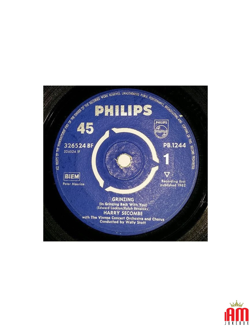 Grinzing [Harry Secombe] – Vinyl 7", 45 RPM [product.brand] 1 - Shop I'm Jukebox 