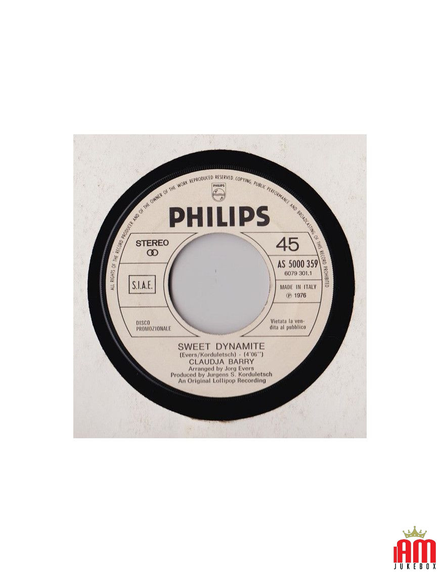 Sweet Dynamite Forse [Claudja Barry,...] - Vinyl 7", 45 RPM, Promo [product.brand] 1 - Shop I'm Jukebox 