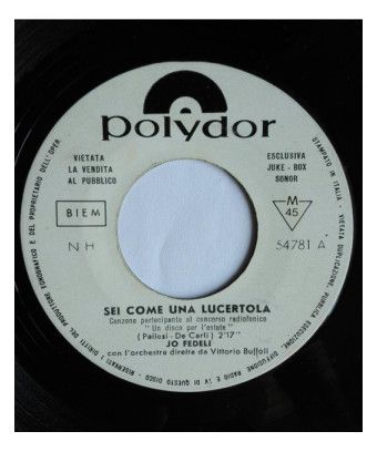 Sei Come Una Lucertola [Jo Fedeli] - Vinyl 7", 45 RPM, Jukebox, Mono [product.brand] 1 - Shop I'm Jukebox 