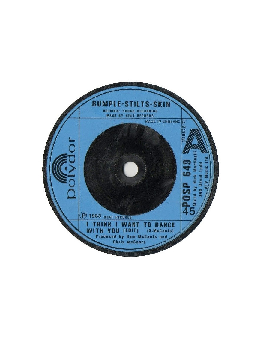 I Think I Want To Dance With You [Rumple-Stilts-Skin] – Vinyl 7", 45 RPM [product.brand] 1 - Shop I'm Jukebox 