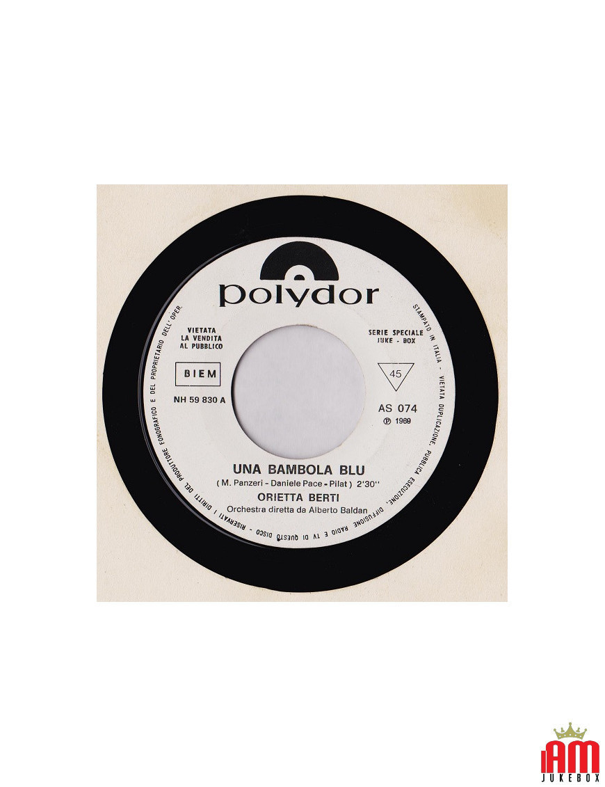 Una Bambola Blu Na Na Hey Hey Kiss Him Goodbye [Orietta Berti,...] - Vinyl 7", 45 RPM, Jukebox [product.brand] 1 - Shop I'm Juke