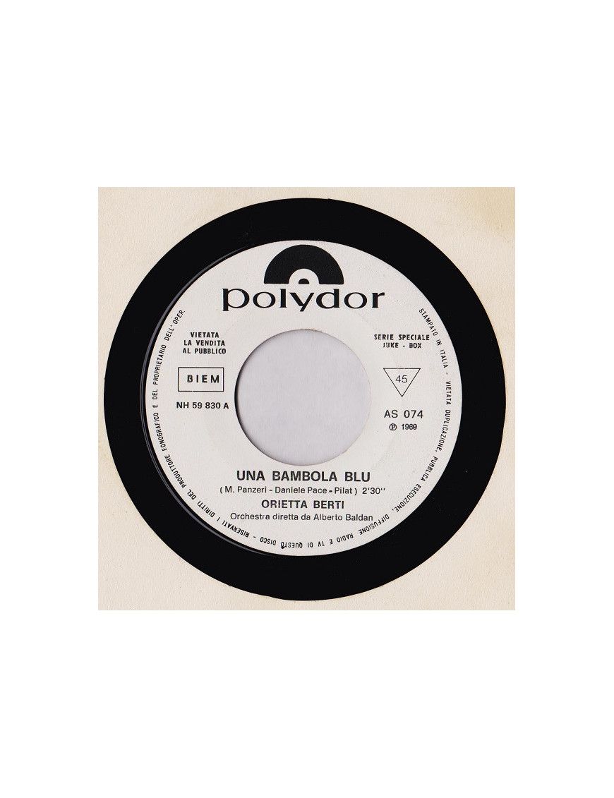 Una Bambola Blu Na Na Hey Hey Kiss Him Goodbye [Orietta Berti,...] - Vinyl 7", 45 RPM, Jukebox [product.brand] 1 - Shop I'm Juke