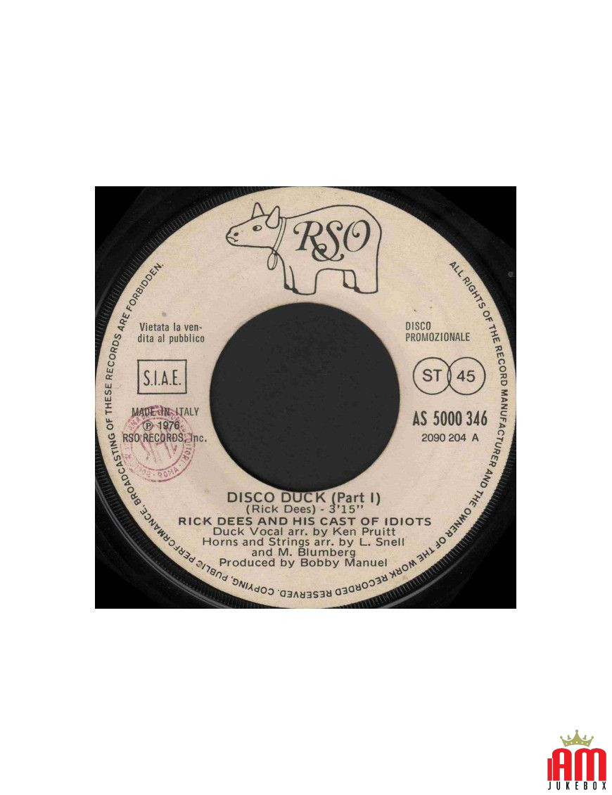 Night Fever Disco Duck (Part 1) [The Fatback Band,...] - Vinyl 7", 45 RPM, Promo [product.brand] 1 - Shop I'm Jukebox 