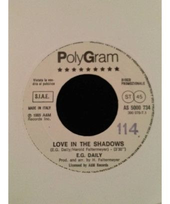 Tornando A Casa Love In The Shadows [Fabio Concato,...] - Vinyl 7", 45 RPM, Promo [product.brand] 1 - Shop I'm Jukebox 