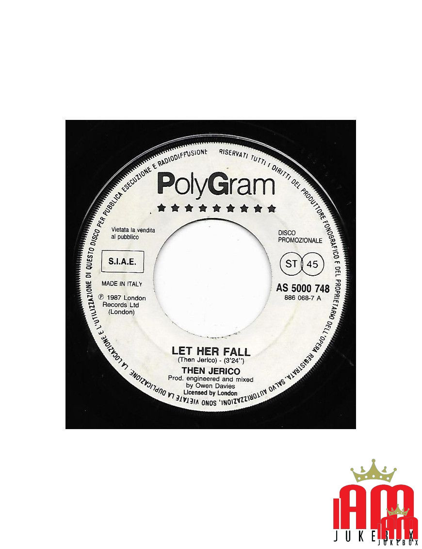 Let Her Fall Ever Fallen In Love [Then Jerico,...] - Vinyl 7", 45 RPM, Promo, Stéréo [product.brand] 1 - Shop I'm Jukebox 