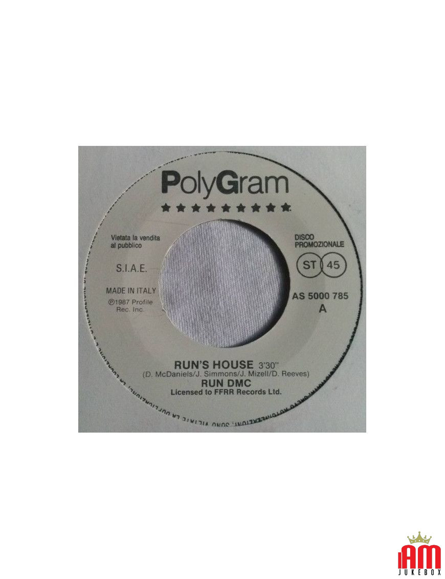 Run's House Pito Mango [Run-DMC,...] – Vinyl 7", 45 RPM, Promo [product.brand] 1 - Shop I'm Jukebox 