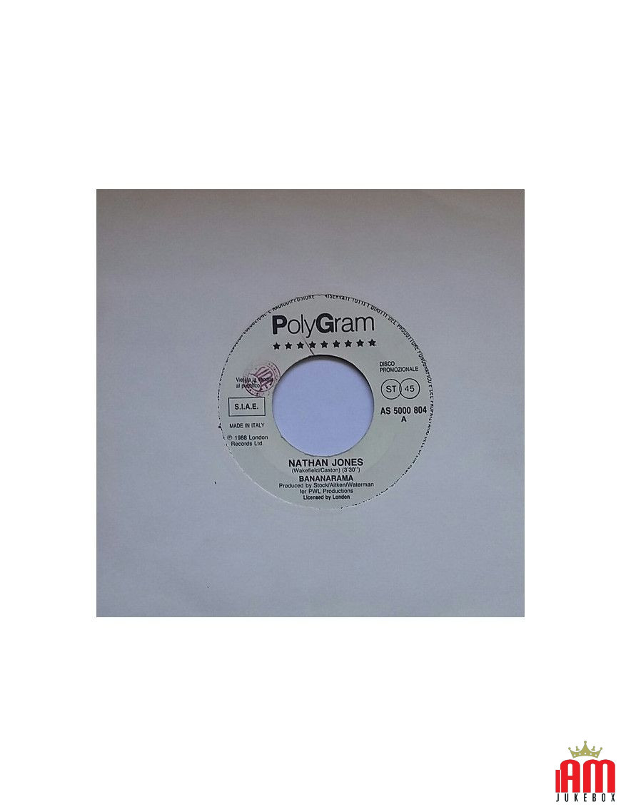 Nathan Jones Blue [Bananarama,...] - Vinyl 7", 45 RPM, Promo [product.brand] 1 - Shop I'm Jukebox 