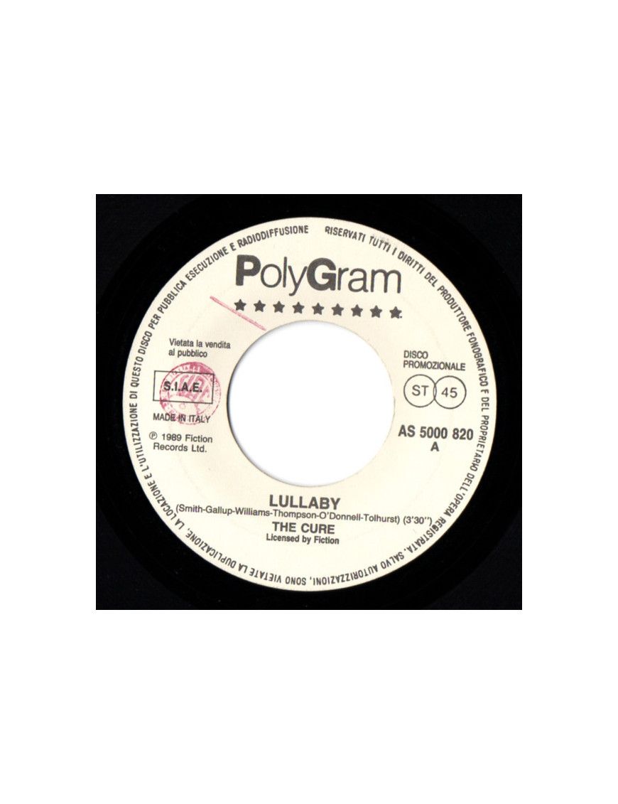 Lullaby A Simple Heart [The Cure,...] – Vinyl 7", 45 RPM, Promo [product.brand] 1 - Shop I'm Jukebox 