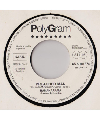 Preacher Man Oui Je L'Adore [Bananarama,...] - Vinyl 7", 45 RPM, Promo, Stéréo